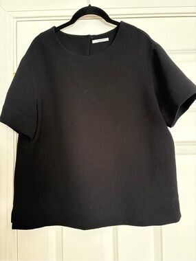 MM Lafleur Black Short-Sleeve Top